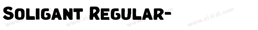 Soligant Regular字体转换 Soligant Regular字体转换